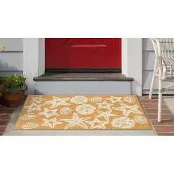Kirklands Home Starfish and Sand Dollars Coir Doormat Clearance