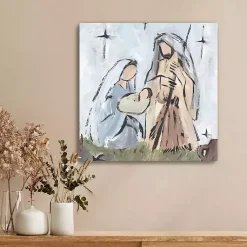 Christmas Art & Wall Decor>Kirklands Home Starry Nativity Canvas Art Print