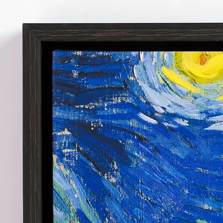 Kirklands Home Starry Night Framed Canvas Art Prints, Set of 3 Blue Online