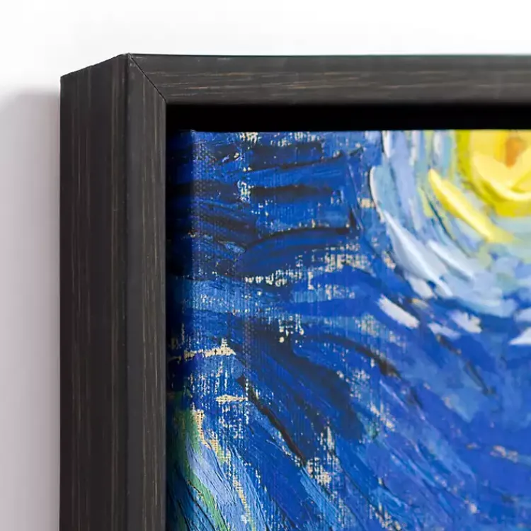 Kirklands Home Starry Night Framed Canvas Art Prints, Set of 3 Blue Online