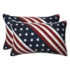 Kirklands Home Stars & Stripes Outdoor Lumbar Pillows, Set of 2 Clearance