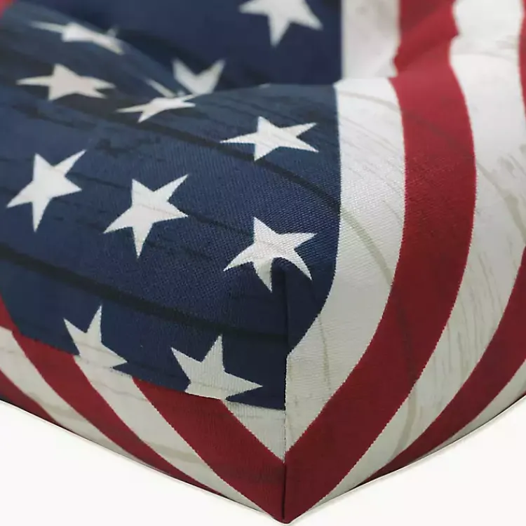Kirklands Home Stars & Stripes Tufted Outdoor Cushions, Set of 2 Best