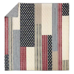 Kirklands Home Stars and Striped Patch 2-pc. Twin Quilt Set