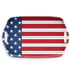Kirklands Home Stars and Stripes Melamine Serving Tray Sale