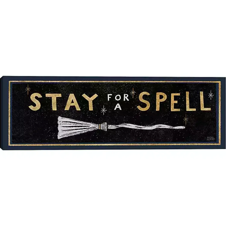 Halloween>Kirklands Home Stay For A Spell Witchy Halloween Wall Plaque