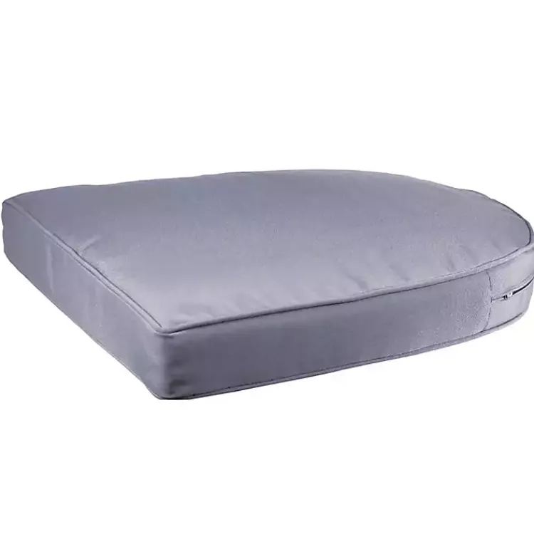 Kirklands Home Steel Outdoor Wicker Seat Cushion Blue Outlet