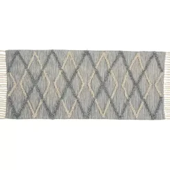 Kirklands Home Steel Blue Raised Texture Chevron Runner, 2x6 Sale