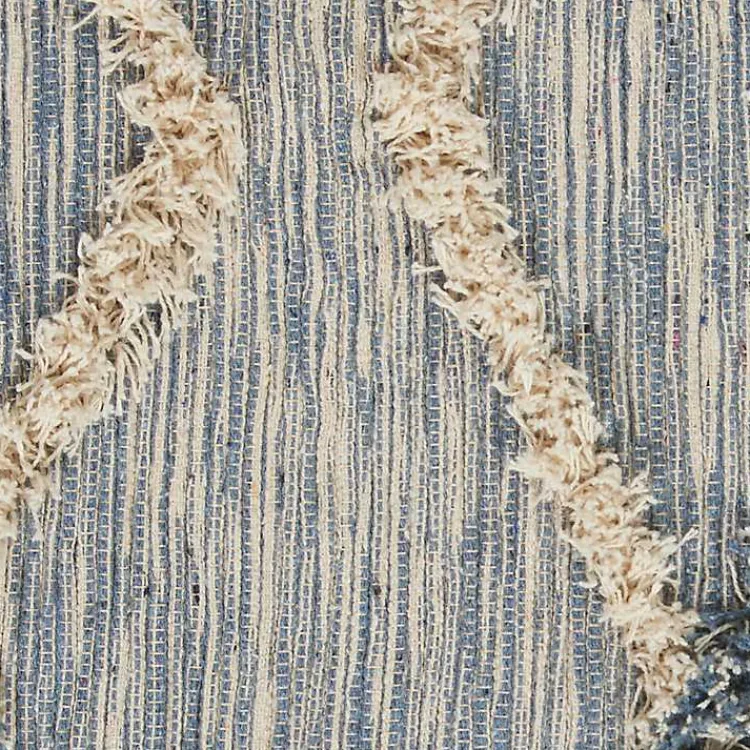 Kirklands Home Steel Blue Raised Texture Chevron Runner, 2x6 Sale