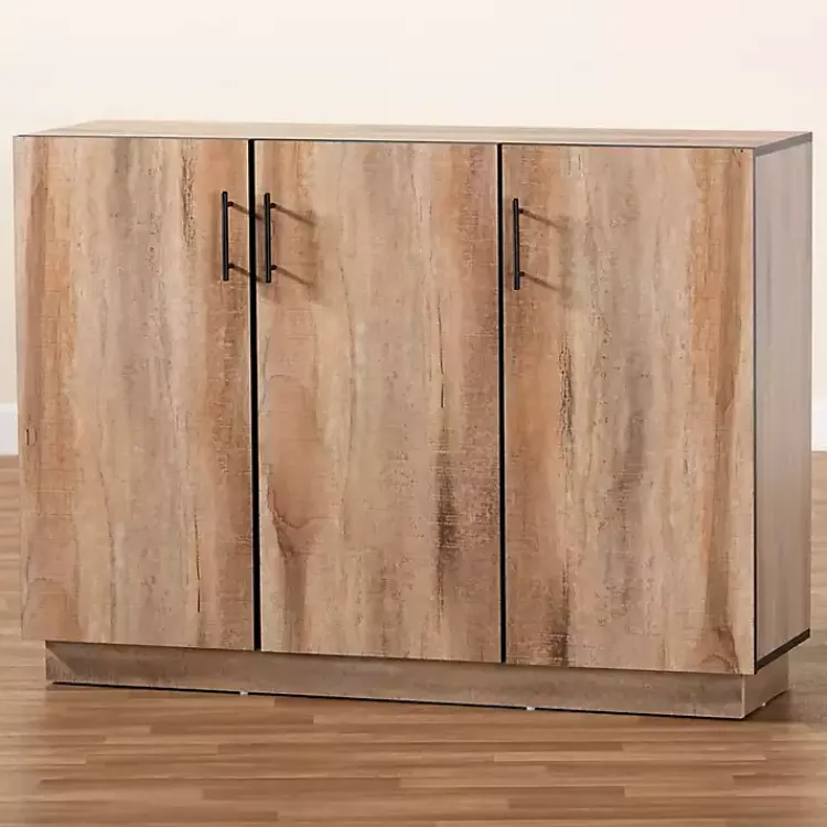 Kirklands Home Stella Contemporary Oak 3-Door Sideboard Sale
