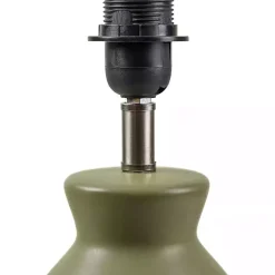 Kirklands Home Stella Mini Table Lamp with Woven Shade Green Hot