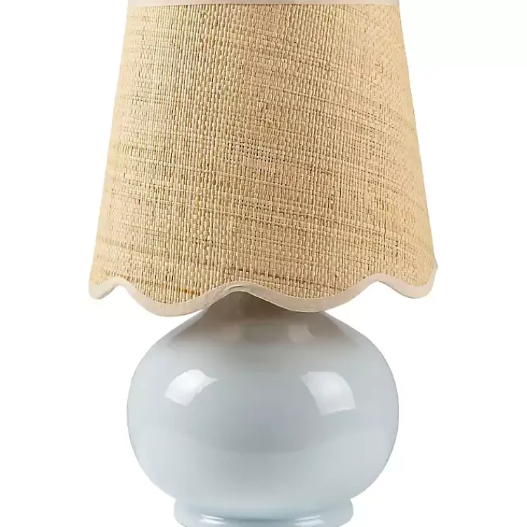 Kirklands Home Stella Light Diminuta Woven Shade Table Lamp Blue Online