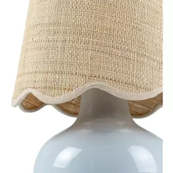 Kirklands Home Stella Light Diminuta Woven Shade Table Lamp Blue Online