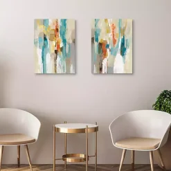 Kirklands Home Steps on Sand I & II Canvas Art Prints, Set of 2 Multi Clearance