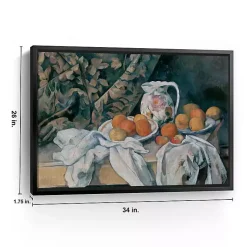 Kirklands Home Still Life with a Curtain Framed Canvas Art Print Multi Outlet