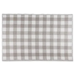 Kirklands Home Stone & White Buffalo Check Outdoor Area Rug, 4x6