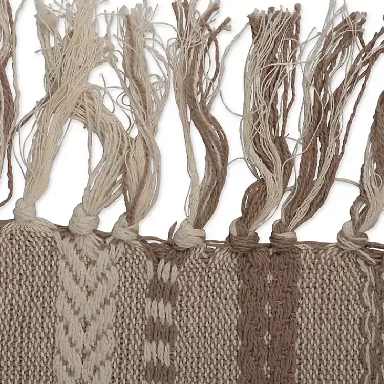 Kirklands Home Stone Braided Stripe Table Runner, 108 in. Brown Discount