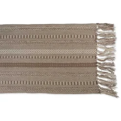 Kirklands Home Stone Braided Stripe Table Runner, 108 in. Brown Discount