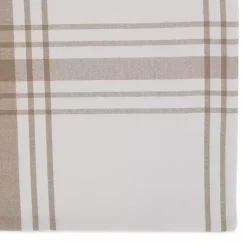 Kirklands Home Stone Farmhouse Plaid Placemats, Set of 6 Tan New
