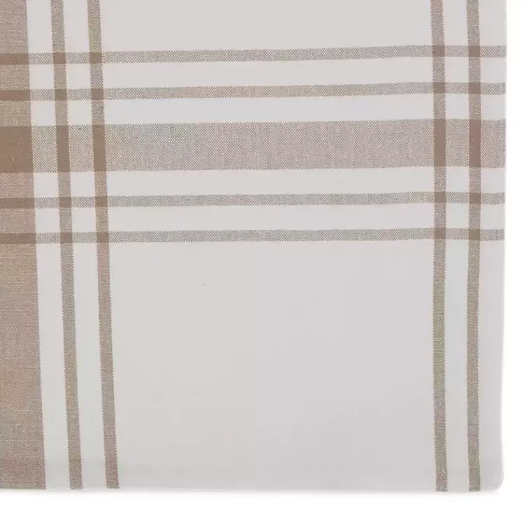 Kirklands Home Stone Farmhouse Plaid Placemats, Set of 6 Tan New