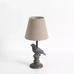 Kirklands Home Stone Gray Perched Bird Table Lamp Tan Sale