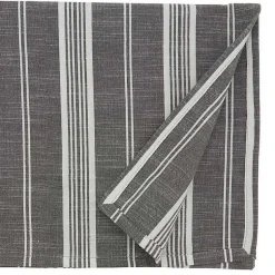 Kirklands Home Stone Gray Thin Striped Table Runner