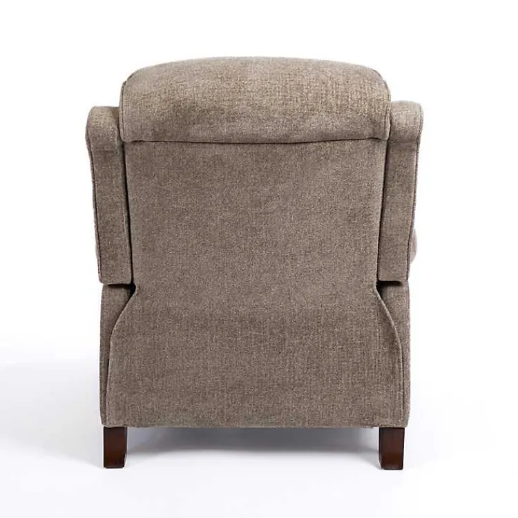 Kirklands Home Stone Handwoven Upholstered Recliner Brown
