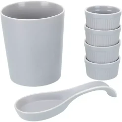 Kirklands Home Stone Katy 6-pc. Kitchen Accessories Set Gray Sale