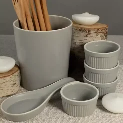 Kirklands Home Stone Katy 6-pc. Kitchen Accessories Set Gray Sale