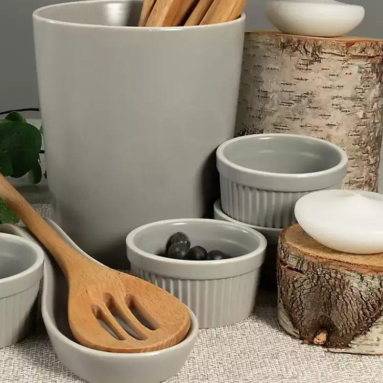 Kirklands Home Stone Katy 6-pc. Kitchen Accessories Set Gray Sale