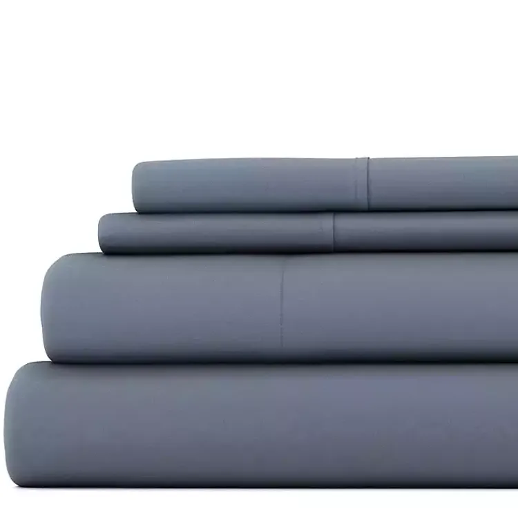 Kirklands Home Stone Ultra Soft 4-pc. Full Sheet Set Gray New