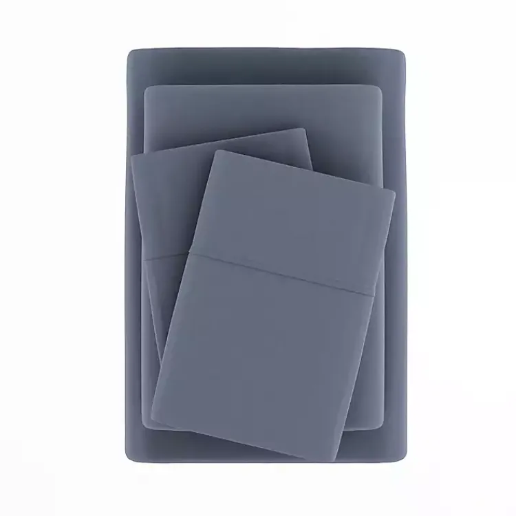 Kirklands Home Stone Ultra Soft 4-pc. Full Sheet Set Gray New