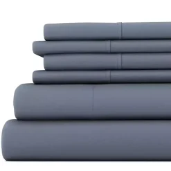 Kirklands Home Stone Ultra Soft 6-pc. Full Sheet Set Gray New