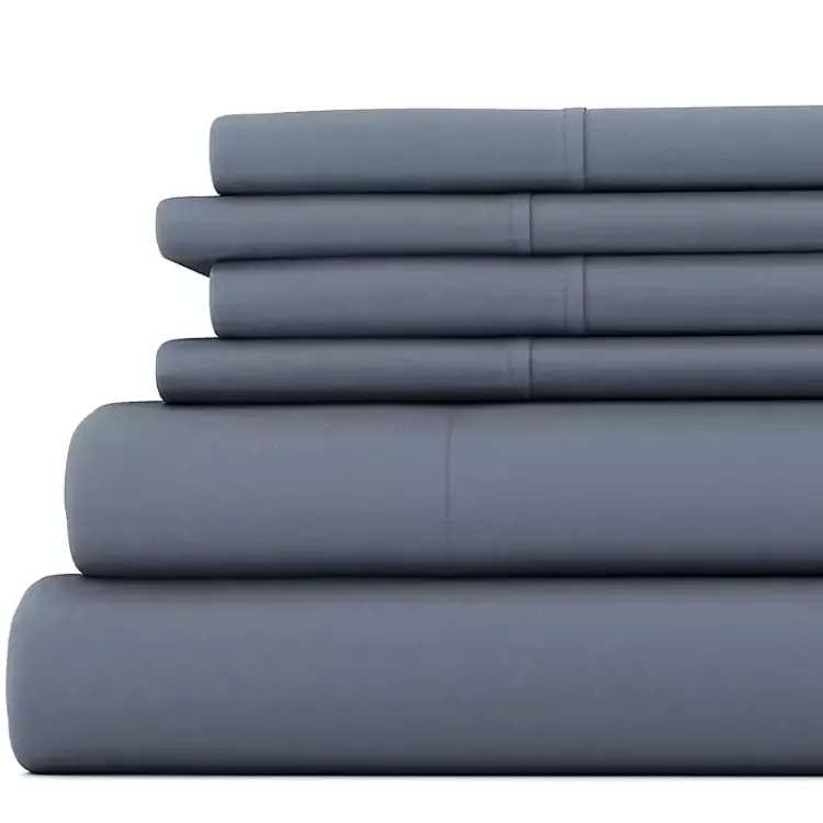 Kirklands Home Stone Ultra Soft 6-pc. Full Sheet Set Gray New