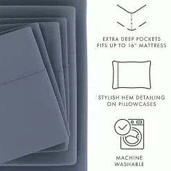 Kirklands Home Stone Ultra Soft 4-pc. Twin XL Sheet Set Gray Online