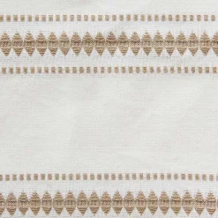 Kirklands Home Stone Zig Zag Dobby Stripe Runner Tan New