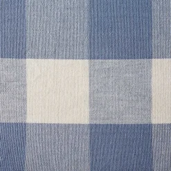 Kirklands Home Stonewash Blue Buffalo Check Table Runner, 72 in. New