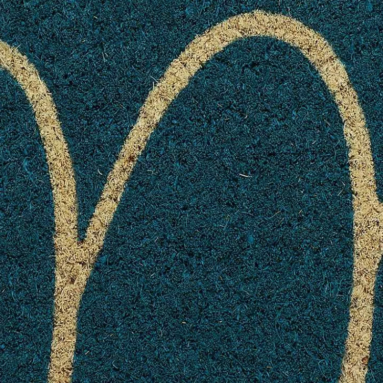 Kirklands Home Storm Hello Doormat Blue