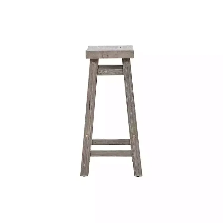 Kirklands Home Storm Sonoma Saddle Counter Stools, Set of 2 Gray Sale