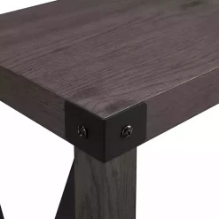 Kirklands Home Stormy Gray X Side Frame Console Table Discount