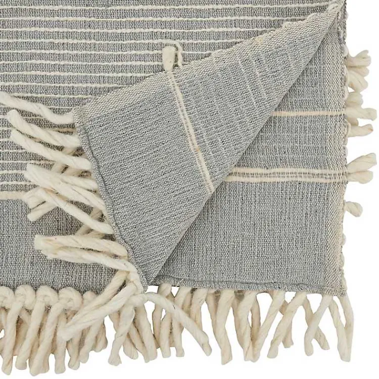 Kirklands Home Striped Chunky Fringe Table Runner Sale