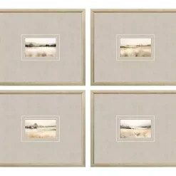 Kirklands Home Subtle Landscapes Framed Art Prints, Set of 4 Gray Online