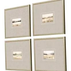 Kirklands Home Subtle Landscapes Framed Art Prints, Set of 4 Gray Online