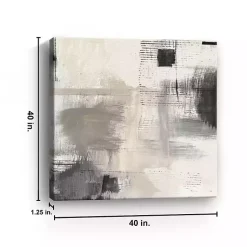 Kirklands Home Subtle Shadow Abstract Canvas Art Print New
