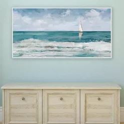 Kirklands Home Summer Cay Panel Framed Canvas Art Print Discount