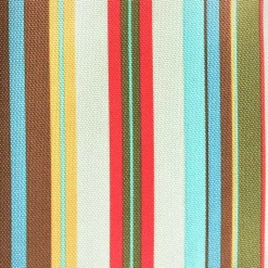 Kirklands Home Summer Stripe Outdoor Round Zipper Table Cloth Multi New