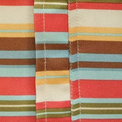Kirklands Home Summer Stripe Outdoor Round Zipper Table Cloth Multi New