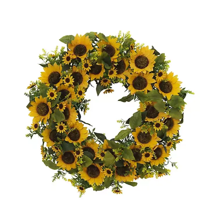 Wreaths>Kirklands Home Sunflower Abundance Wreath