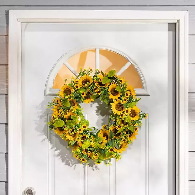 Wreaths>Kirklands Home Sunflower Abundance Wreath