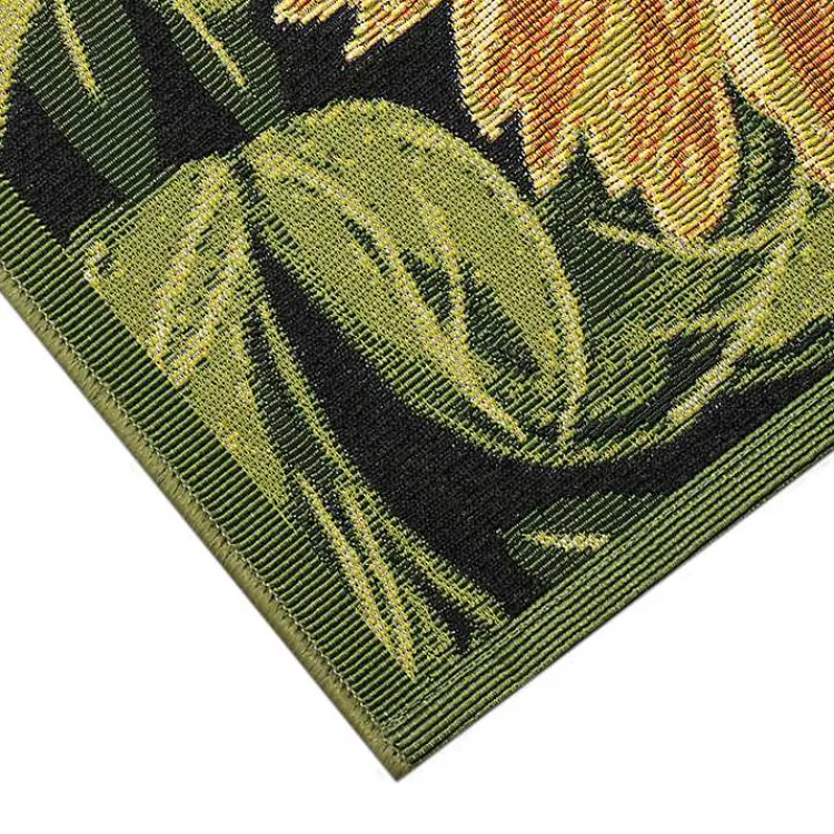 Kirklands Home Sunflower Blossoms Indoor/Outdoor Rug, 2x3 Outlet