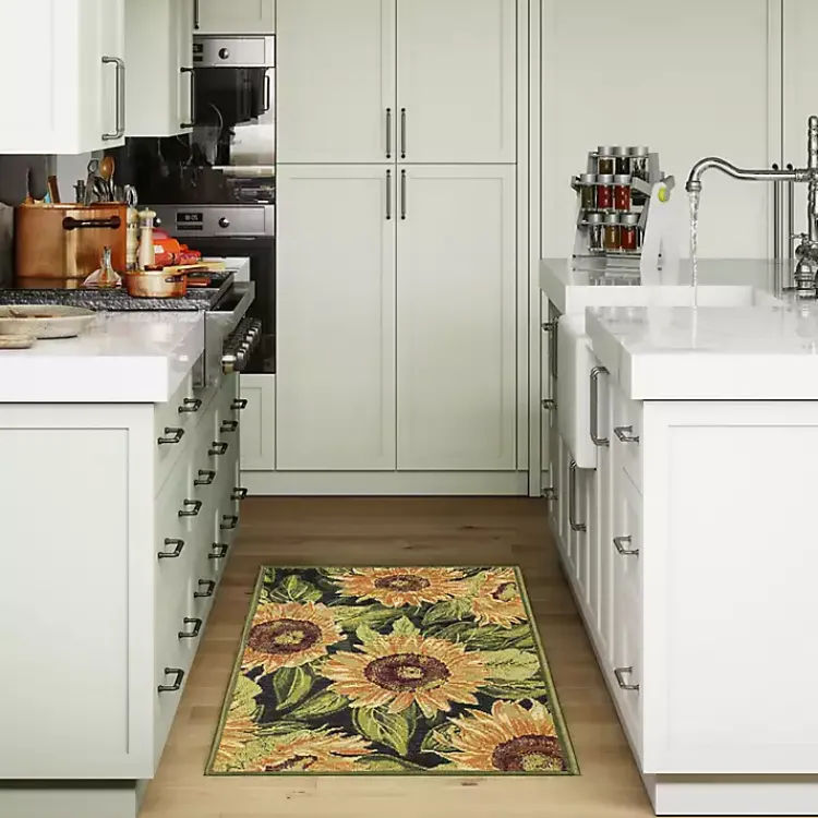 Kirklands Home Sunflower Blossoms Indoor/Outdoor Rug, 2x3 Outlet